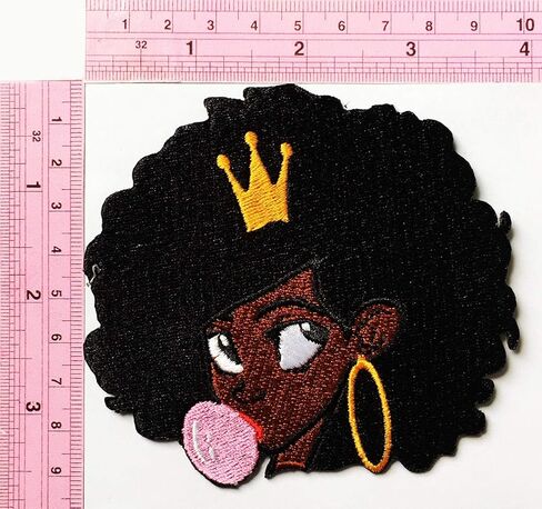 الفرخ الفرخ الأميرة التاج الامبراطوري الملك الملكة الاطفال الكرتون الحديد على التصحيح المطرزة التصحيح لوازم لحقائب سترة الجينز حقيبة الظهر الملابس DIY أسود بني 3.5/8 × 4 بوصة in Kuwait