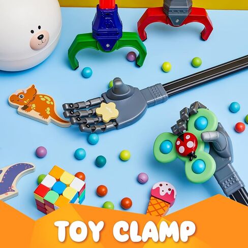 4 Pcs Interactive Toy Grabber, Robot Hand and Robot Claw Grab Pack Toy Robot Arm Toy for Boys Girls Fun Early Learning and Hand Eye Coordination Play, 18 Inch in Saudi Arabia