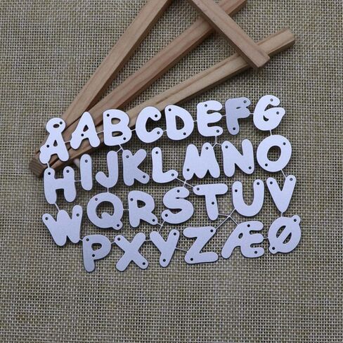 قوالب قطع الحروف الأبجدية من AHOMASH لصنع البطاقات، قطع معدنية مقطوعة، قوالب الحروف والنقش، قوالب الحروف الهجائية الكبيرة من أجل قصاصات الورق، طوابع ألبوم الحرف اليدوية، ديكور DIY in Kuwait