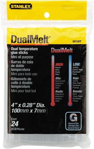 Dual Temperature Mini Glue Sticks, 4", Clear, 24/Pack in Saudi Arabia