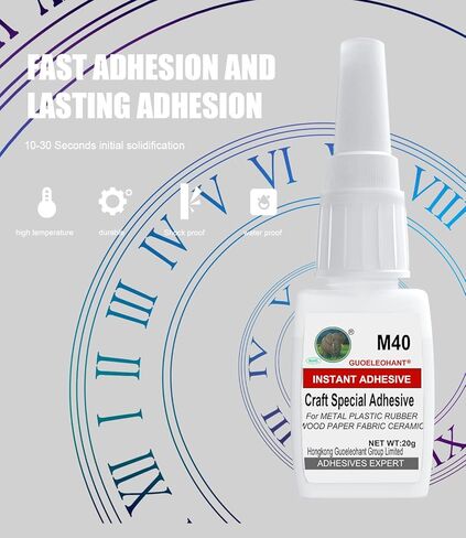 غراء فني من Weglau، غراء للحرف اليدوية، لاصق قوي على الفور لربط الألعاب، إلكتروني، قماش، خشب، جلد، حرفية، يشم، زجاج، ورق 20 جم in Kuwait