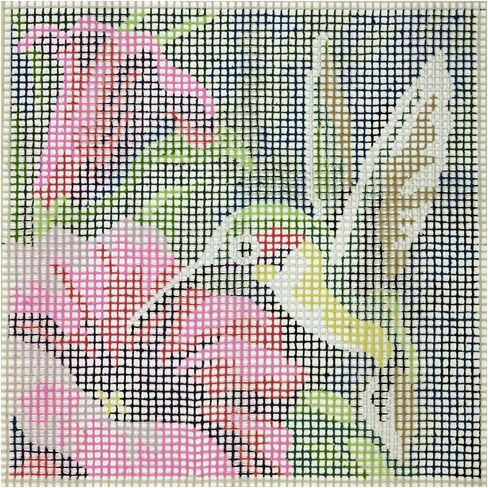 Dimensions Colorful Hummingbird Latch Hook Craft Kit, 16'' x 16'' in Saudi Arabia