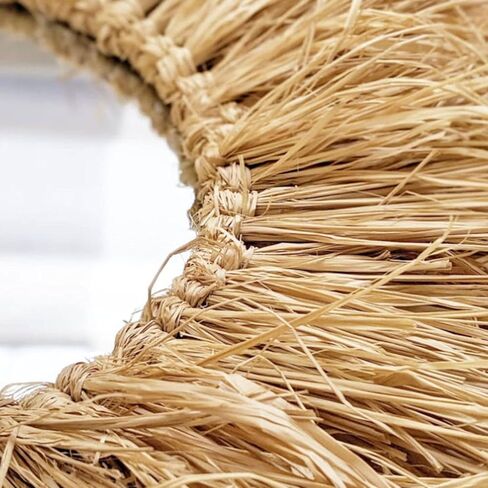 شريط ورق رافيا طبيعي 320 غرام، 4 × 80 غرام، شريط رافيا عشب الرافيا مثالي لباقات الزهور والديكور وديكور الهالوين والكريسماس وتغليف هدايا الرافيا in Kuwait