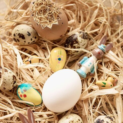 شريط ورق رافيا طبيعي 320 غرام، 4 × 80 غرام، شريط رافيا عشب الرافيا مثالي لباقات الزهور والديكور وديكور الهالوين والكريسماس وتغليف هدايا الرافيا in Kuwait