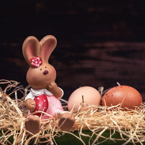 شريط ورق رافيا طبيعي 320 غرام، 4 × 80 غرام، شريط رافيا عشب الرافيا مثالي لباقات الزهور والديكور وديكور الهالوين والكريسماس وتغليف هدايا الرافيا in Kuwait