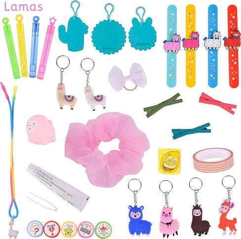 Sunny Days Entertainment Pom Pops - Surprise DIY Craft Activity Kit for Kids - Receive Either The Unicorn, Mermaid or Llama Style - Colors and Styles May Vary in Kuwait