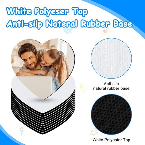 قواعد اكواب فارغة فارغة من هيمومو مكونة من 50 قطعة من 5 انماط مربعة الشكل بتصميم دائري للتسامي الحراري والحرف اليدوية والنقل الحراري والمكتب in Kuwait