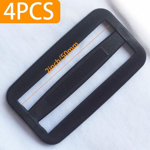 Quick Side Release Buckle for 2inch/50mm Webbing Straps, Plastic Buckles Clips Adjustable Backpack Replacement (1.5inch black) in Kuwait