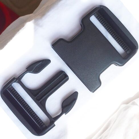 Quick Side Release Buckle for 2inch/50mm Webbing Straps, Plastic Buckles Clips Adjustable Backpack Replacement (1.5inch black) in Kuwait