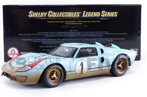1966 Ford GT-40 MK 2 Gulf Blue Dirty Version #1 1/18 by Shelby Collectibles 405 in Saudi Arabia