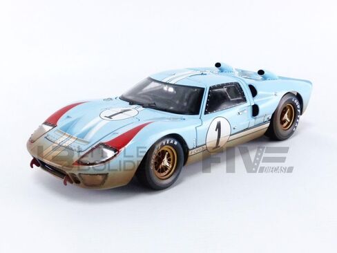1966 Ford GT-40 MK 2 Gulf Blue Dirty Version #1 1/18 by Shelby Collectibles 405 in Saudi Arabia