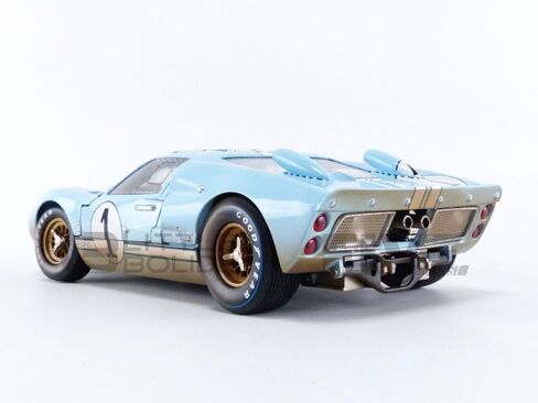 1966 Ford GT-40 MK 2 Gulf Blue Dirty Version #1 1/18 by Shelby Collectibles 405 in Saudi Arabia