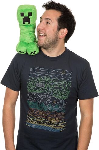 JINX Minecraft Creeper Plush Stuffed Toy, Green, 10.5" Tall in Saudi Arabia