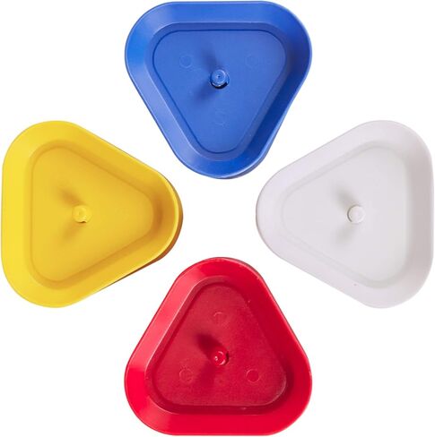 Silly Goose Games Triangle Shaped Hands-Free Poker Playing Card Rack Holder Set of 4 - Adults or Kids Game Fun in Kuwait