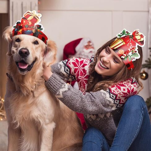 Woanger 48 Pcs Christmas Party Hat Xmas Paper Crown with Elastic Band Paper Hat Crown Adjustable Crown for Kids Xmas in Saudi Arabia