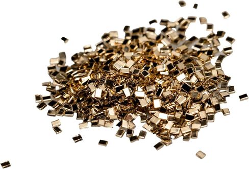 شريحة اللحام الصلب الأصفر الفضي 3 جرام (~ 2000 قطعة) مطابقة الذهب المدعم 0.5 × 1.0 × 0.25 مم فائقة الصغر مصنوعة في الولايات المتحدة الأمريكية بواسطة CRAFT WIRE in Saudi Arabia