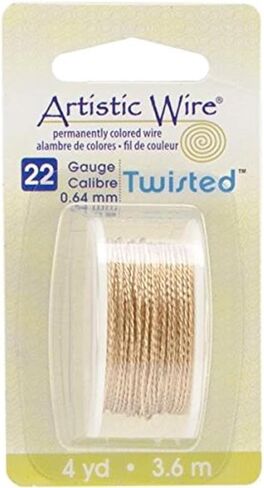 Artistic Wire Twisted, Non-Tarnish Brass - 22 Gauge, 4yd in Saudi Arabia