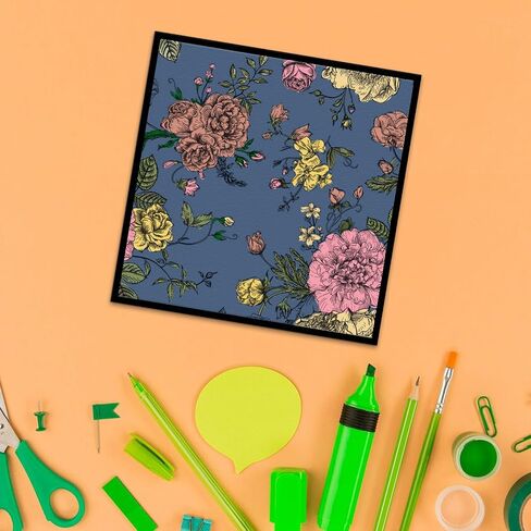 Hying Flowers Background Clear Stamps for Card Making, Floral Leaves Rubber Stamps Spring Plants Transparent Stamp Seal for Crafting DIY Scrapbooking Photo Album Decorations in Kuwait