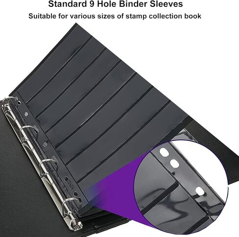 20 ورقة صفحة طوابع لمجلد ألبوم الطوابع، صفحات 1/2/5/7 صفوف لكتاب جمع الطوابع البريدية، لوازم جمع الطوابع لعرض جامعي الطوابع (مع ملقط طوابع واحد) in Kuwait