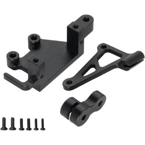 Upgrades Aluminum 7075 Electronic Mount Set for LOSI 1/4 Promoto-MX Motorcycle RTR Replace Parts (Replace Part Los261013) (Black)