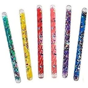 Mini Spiral Glitter Wands (6.5 Inches) Complete Gift Set Party Pack- 6 Pack in Kuwait