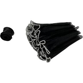 BEAUTOPE Floral Bouquet Packaging Flower Wrapping Mesh Net Yarn Flower Paper Wrapping (Black)