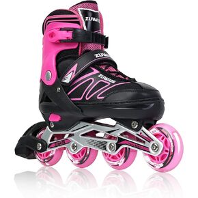 Zuwaos Boys Kids Adjustable Inline Skates, Girls Inline Skates for Kids, Beginner Roller Skates for Girls Men and Ladies Outdoor in Kuwait