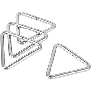 uxcell Metal Triangle Ring Buckle 2"(50mm) Inner Width 5mm Thick for Strap Craft DIY 4pcs in Saudi Arabia