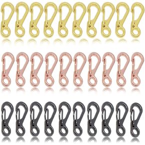 ZGQHZR 30 قطعة من خطافات الربيع المفاجئة لسلسلة مفاتيح صغيرة زنبركية معلقة بإبزيم صغير لسلسلة المفاتيح Paracord Keychian مشبك المشابك لسلسلة المفاتيح، حقيبة الظهر، تعليق الديكور، التخييم، سلاسل الكلاب in Kuwait