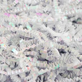 MagicWater Supply - 1/2 LB - Diamond White - Crinkle Cut Paper Shred Filler great for Gift Wrapping, Basket Filling, Birthdays, Weddings, Anniversaries, Valentines Day, and other occasions