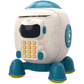 Piggy Bank for Boys Girls, Electronic Piggy Banks, Money Saving Box with Password,Safe Coin Banks Money Saving Box, Rocket Piggy Bank with Starry Sky Light,Auto Grab Bill Slot,Boys Girls Best Gift in Kuwait