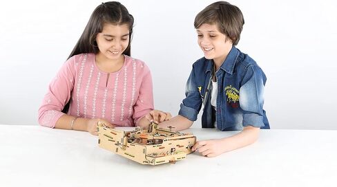 لعبة تعليمية على شكل كرة ذات طراز خشبي من أجل علم العلوم والتقنية والهندسة والهندسة والهندسة والرياضيات للأطفال من سن 8 سنوات فما فوق in Kuwait