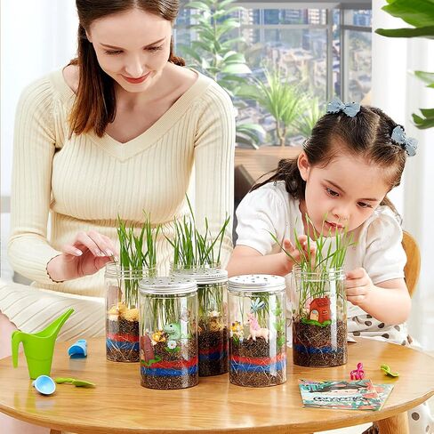 مجموعة EXBEPE Unicorn Terrarium للأطفال مجموعة العلوم الجذعية لنمو النباتات الفلورسنت لعبة اكتشاف البستنة التعليمية للأعمار من 4 5 6 7 8-12 هدايا عيد ميلاد للأولاد والبنات للأطفال... in Kuwait