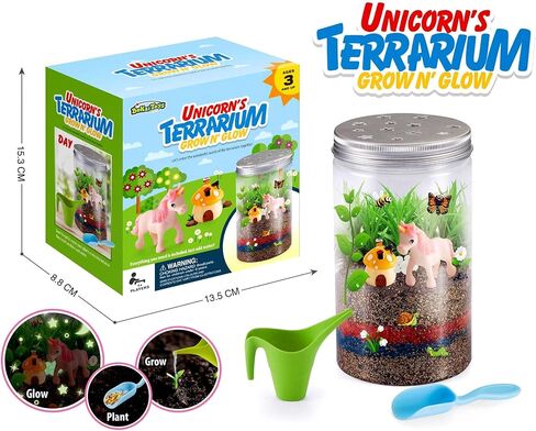 مجموعة EXBEPE Unicorn Terrarium للأطفال مجموعة العلوم الجذعية لنمو النباتات الفلورسنت لعبة اكتشاف البستنة التعليمية للأعمار من 4 5 6 7 8-12 هدايا عيد ميلاد للأولاد والبنات للأطفال... in Kuwait