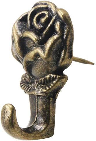 شماعات دبوس ضغط على شكل وردة 1.25 بوصة × 0.97 بوصة بني in Kuwait