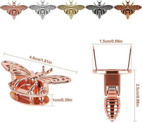 Retyion 10 PCS Clasp Turn Lock Bee Shape Lock Clutch Closure for Bag Handbag (Random Color) in Kuwait