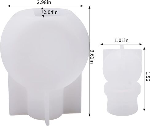 لوكسوين زجاجة عطر ثلاثية الابعاد من السيليكون، قالب زجاجة وسدادة، قوالب راتنج راتنج الايبوكسي بالاشعة فوق البنفسجية، قوالب صب سيليكون لتزيين المنزل in Kuwait