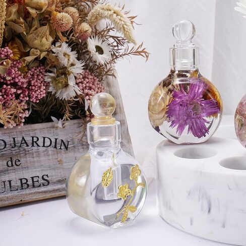 لوكسوين زجاجة عطر ثلاثية الابعاد من السيليكون، قالب زجاجة وسدادة، قوالب راتنج راتنج الايبوكسي بالاشعة فوق البنفسجية، قوالب صب سيليكون لتزيين المنزل in Kuwait