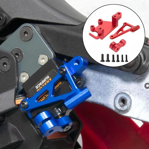 تقوم XSYGO بترقية مجموعة التركيب الإلكترونية من الألومنيوم 7075 لأجزاء استبدال LOSI 1/4 Pro Moto-MX للدراجات النارية RTR (استبدال الجزء Los261013) (أسود) in Kuwait
