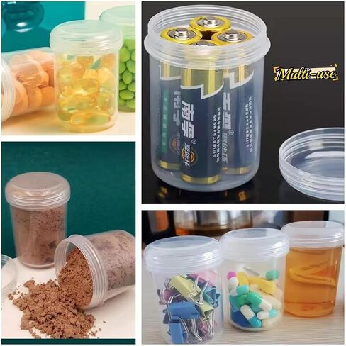 QIANBEIY 12 Grids Plastic Diamond Painting Storage Containers Transparent Bead Organizers and Storage Craft Jewelry Sewing Pills Small Items Seed with Screw Lid Storage Bottles in Saudi Arabia