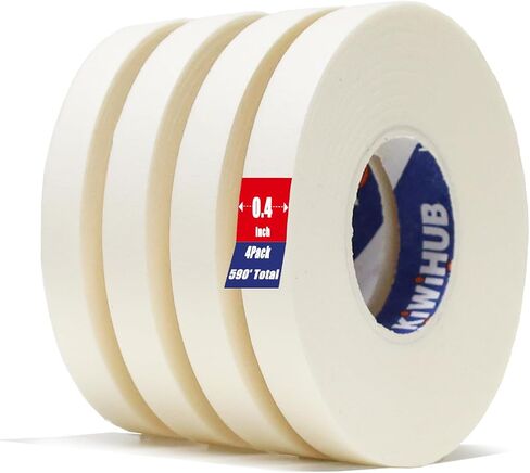 KIWIHUB 4 Packs Artist Tape for Watercolor Paper - White Masking Artists Tape for Drafting, Art Painting and All Paper Media - Acid Free 0.4inch Wide 592FT Long Total in Saudi Arabia
