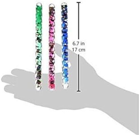 Mini Spiral Glitter Wands (6.5 Inches) Complete Gift Set Party Pack- 6 Pack in Kuwait