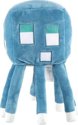 Mattel Minecraft Glow Squid Plush Figure with Lights & Sounds, Glow-in-The-Dark Soft Toy Based on Video Game, Collectible Gift for Fans Age 3 Years & Older in Saudi Arabia