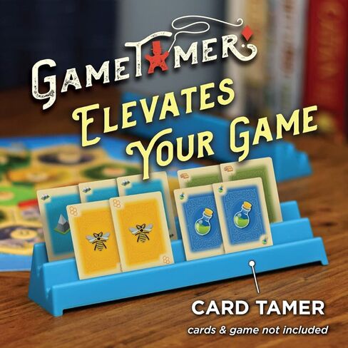 GameTamer Playing Card Holder and Domino Rack for Hands Free Game Play and Board Game Organization (Card Tamers - Set of 2, Graphite) in Saudi Arabia
