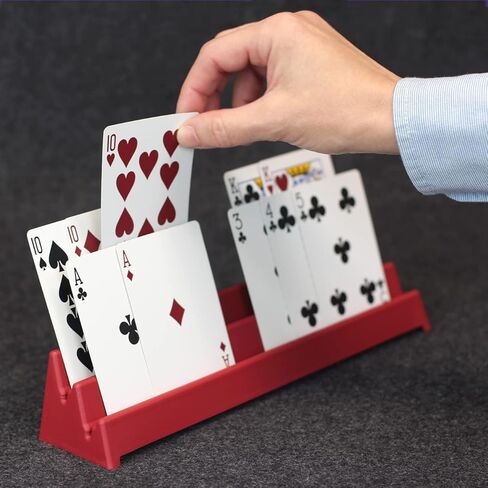 GameTamer Playing Card Holder and Domino Rack for Hands Free Game Play and Board Game Organization (Card Tamers - Set of 2, Graphite) in Saudi Arabia