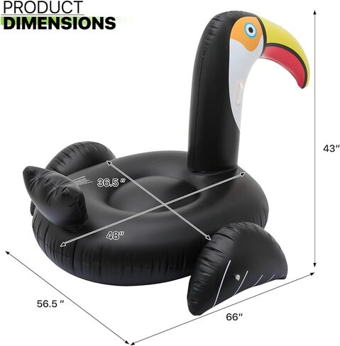 ماجشيون عوامة سباحة قابلة للنفخ من بيلد بيرد مع مقابض متينة واجنحة ثابتة لعوامات الشاطئ وحفلات حمام السباحة ورحلات الشاطئ in Kuwait
