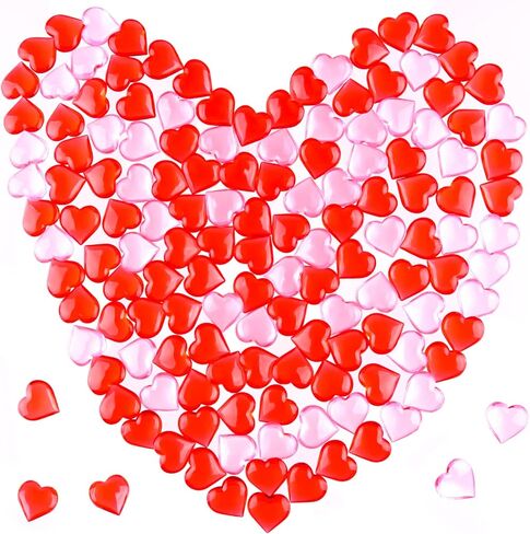 TUPARKA 210 قطعة من قلوب الأكريليك الحمراء من الأكريليك لتزيين الطاولة/حشو المزهرية/ديكور المنزل في عيد الحب أو يوم الزفاف in Kuwait