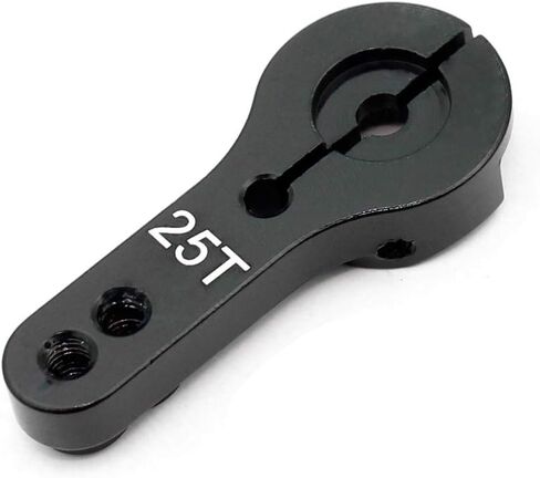 ماجيك & شل 5-حزمة 25T المؤازر القرن سبائك الألومنيوم CNC القياسية أداة التحكم عن بعد المعادن روكر سيرفو ملحقات الذراع المقود لRC نموذج سيارة روبوت قارب طائرة أسود in Kuwait