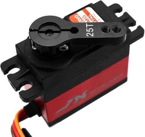 ماجيك & شل 5-حزمة 25T المؤازر القرن سبائك الألومنيوم CNC القياسية أداة التحكم عن بعد المعادن روكر سيرفو ملحقات الذراع المقود لRC نموذج سيارة روبوت قارب طائرة أسود in Kuwait