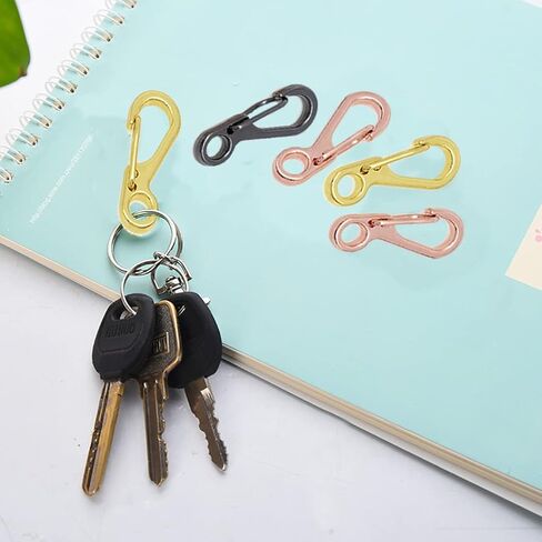 ZGQHZR 30 قطعة من خطافات الربيع المفاجئة لسلسلة مفاتيح صغيرة زنبركية معلقة بإبزيم صغير لسلسلة المفاتيح Paracord Keychian مشبك المشابك لسلسلة المفاتيح، حقيبة الظهر، تعليق الديكور، التخييم، سلاسل الكلاب in Kuwait